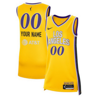 Unisex Los Angeles Sparks Nike Gold 2024 Rebel Edition Custom Jersey