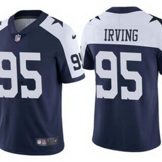 Dallas Cowboys #95 David Irving Vapor Untouchable Limited Alternate Navy Jersey