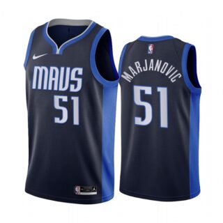 Dallas Mavericks #51 Boban Marjanovic Navy NBA Swingman 2020-21 Earned Edition Jersey