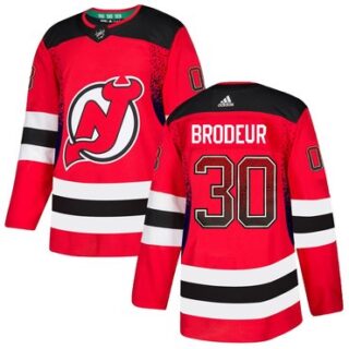 Devils 30 Martin Brodeur Red Drift Fashion Adidas Jersey