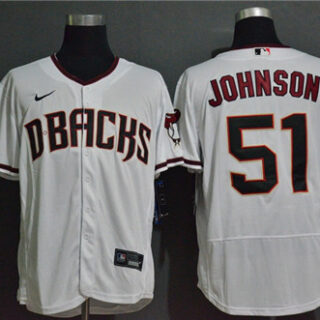 Diamondbacks 51 Randy Johnson White Nike 2020 Flexbase Jersey