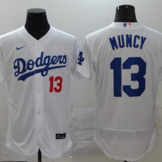 Dodgers 13 Max Muncy White 2020 Nike Flexbase Jersey