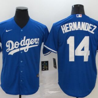 Dodgers 14 Enrique Hernandez Royal 2020 Nike Cool Base Jersey