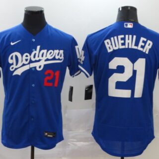 Dodgers 21 Walker Buehler Royal 2020 Nike Flexbase Jersey
