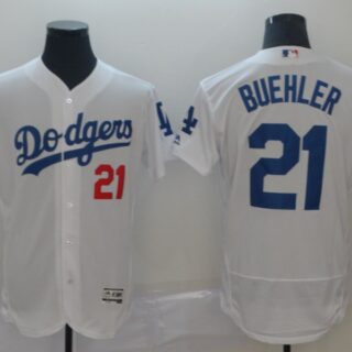 Dodgers 21 Walker Buehler White Flexbase Jersey
