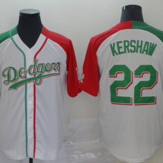 Dodgers 22 Clayton Kershaw White Mexican Heritage Culture Night Jersey Mexico