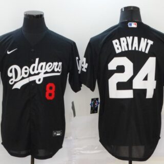Dodgers 24 Kobe Bryant Black 2020 Nike KB Cool Base Jersey