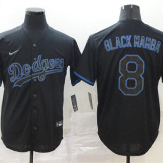 Dodgers 8 Manny Machado Black Shadow 2020 Nike Cool Base Jersey