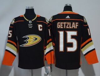 Ducks 15 Ryan Getzlaf Black Adidas Jersey