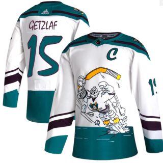 Ducks 15 Ryan Getzlaf White 2020-21 Reverse Retro Adidas Jersey