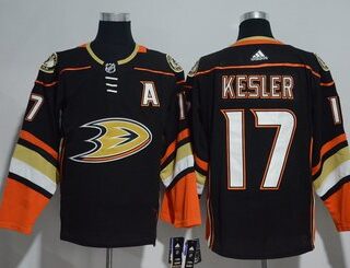 Ducks 17 Ryan Kesler Black Adidas Jersey
