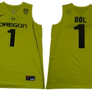 Ducks #1 Bol Bol Yellow Limited Stitched College Jersey