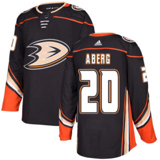 Ducks #20 Pontus Aberg Black Home Authentic Stitched Hockey Jersey