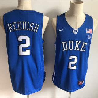 Duke Blue Devils 2 Cam Reddish Blue Nike College Basketball Jersey