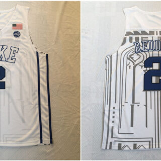 Duke Blue Devils 2 Cam Reddish White Nike College Basketball Jersey