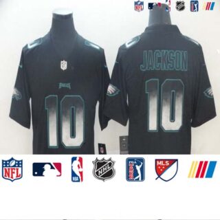 Eagles 10 DeSean Jackson Black Arch Smoke Vapor Untouchable Limited Jersey