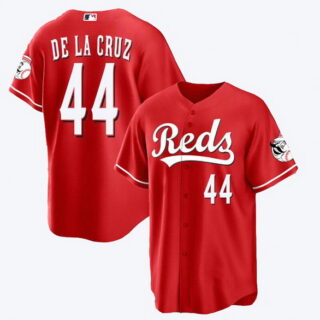 Men's Elly De La Cruz #44 Cincinnati Reds Baseball Red Jerseys