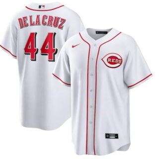 Men's Elly De La Cruz #44 Cincinnati Reds White Jersey