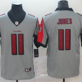 Falcons 11 Julio Jones Gray Inverted Legend Limited Jersey