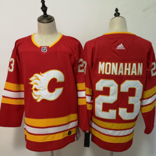Flames 23 Sean Monahan Red Adidas Jersey