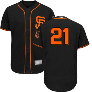 Giants #21 Stephen Vogt Black Flexbase Authentic Collection Alternate Stitched Baseball Jersey