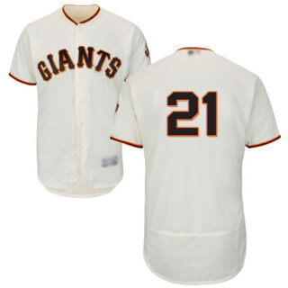 Giants #21 Stephen Vogt Cream Flexbase Authentic Collection Stitched Baseball Jerseys
