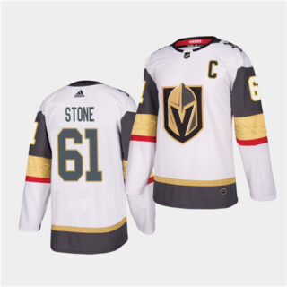 Golden Knights #61 Mark Stone 2021 Captain White Jersey