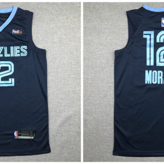 Grizzlies 12 Ja Morant Navy Nike Authentic Jersey