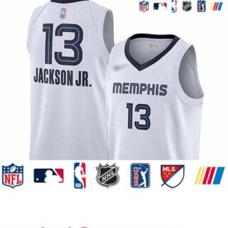 Grizzlies #13 Jaren Jackson Jr. White Basketball Swingman Association Edition Jersey