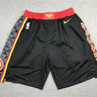 Hawks Black Nike Swingman Shorts