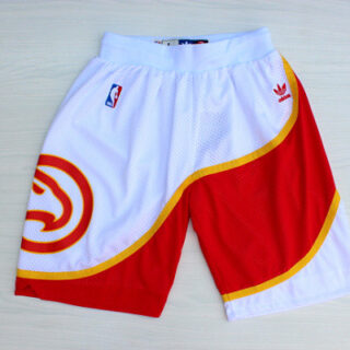 Hawks White Hardwood Classics Shorts