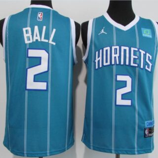 Hornets 2 LaMelo Ball Blue 2020-21 City Edition Swingman Jersey