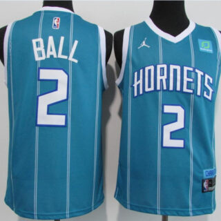 Hornets 2 LaMelo Ball Blue 2020-21 City Edition Swingman Jersey