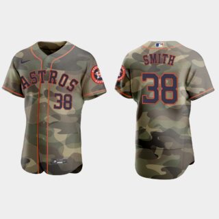 Houston Astros #38 Joe Smith Men's Nike 2021 Armed Forces Day Authentic MLB Jersey -Camo