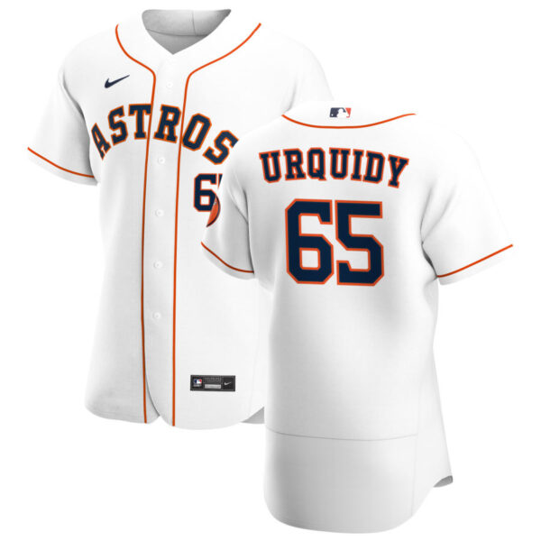 Houston Astros #65 Jose Urquidy Men's Nike White Home 2020 Authentic Player MLB Jersey