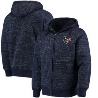 Houston Texans G III Sports By Carl Banks Discovery Sherpa Full Zip Jacket Heathered Navy