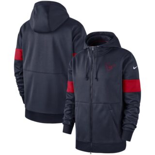 Houston Texans Nike Sideline Performance Full Zip Hoodie Navy