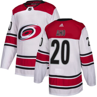 Hurricanes #20 Sebastian Aho White Road Authentic Stitched Hockey Jersey