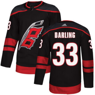 Hurricanes #33 Scott Darling Black Alternate Authentic Stitched Hockey Jersey