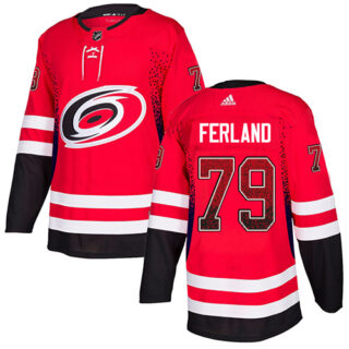 Hurricanes #79 Michael Ferland Red Home Authentic Drift Fashion Stitched Hockey Jersey