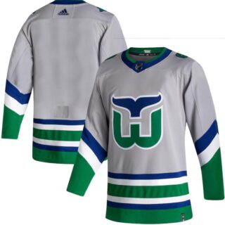Hurricanes Blank Gray 2020-21 Reverse Retro Adidas Jersey
