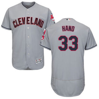 Indians #33 Brad Hand Grey Flexbase Authentic Collection Stitched Baseball Jersey