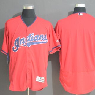 Indians Blank Red Flexbase Jersey