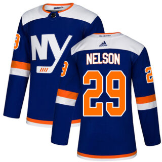 Islanders #29 Brock Nelson Blue Alternate Authentic Stitched Hockey Jersey