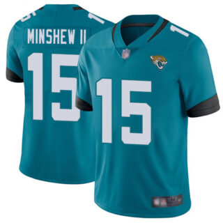 Jaguars #15 Gardner Minshew II Teal Green Alternate Youth Stitched Football Vapor Untouchable Limited Jersey