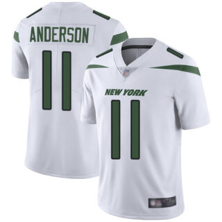 Jets #11 Robby Anderson White Men's Stitched Football Vapor Untouchable Limited Jersey