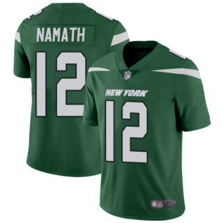 Jets #12 Joe Namath Green Team Color Men's Stitched Football Vapor Untouchable Limited Jersey