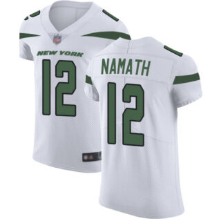 Jets #12 Joe Namath White Men's Stitched Football Vapor Untouchable Elite Jersey