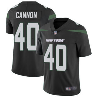 Jets #40 Trenton Cannon Black Alternate Men's Stitched Football Vapor Untouchable Limited Jersey