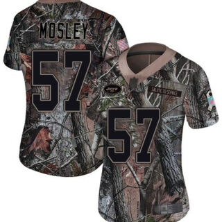 Jets #57 C.J. Mosley Camo Women's Stitched Football Limited Rush Realtree Jersey
